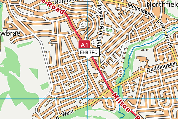 EH8 7PQ map - OS VectorMap District (Ordnance Survey) EH8 7PQ map - OS VectorMap District (Ordnance Survey)