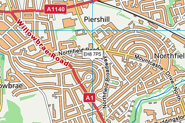 EH8 7PS map - OS VectorMap District (Ordnance Survey) EH8 7PS map - OS VectorMap District (Ordnance Survey)