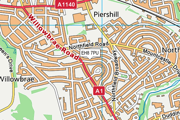 EH8 7PU map - OS VectorMap District (Ordnance Survey) EH8 7PU map - OS VectorMap District (Ordnance Survey)