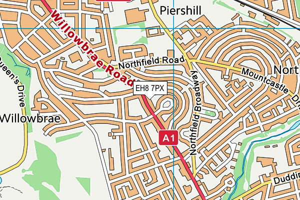 EH8 7PX map - OS VectorMap District (Ordnance Survey) EH8 7PX map - OS VectorMap District (Ordnance Survey)
