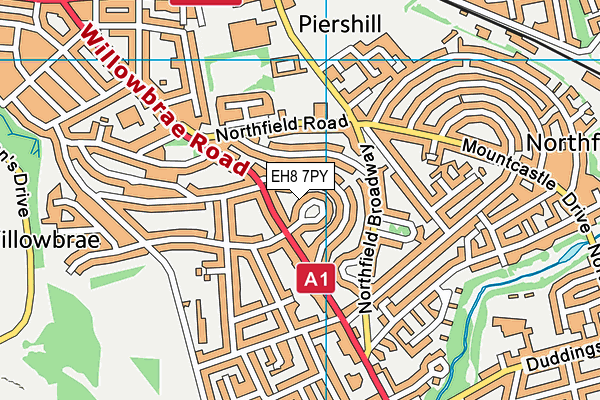 EH8 7PY map - OS VectorMap District (Ordnance Survey) EH8 7PY map - OS VectorMap District (Ordnance Survey)
