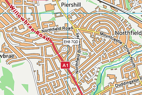 EH8 7QD map - OS VectorMap District (Ordnance Survey) EH8 7QD map - OS VectorMap District (Ordnance Survey)