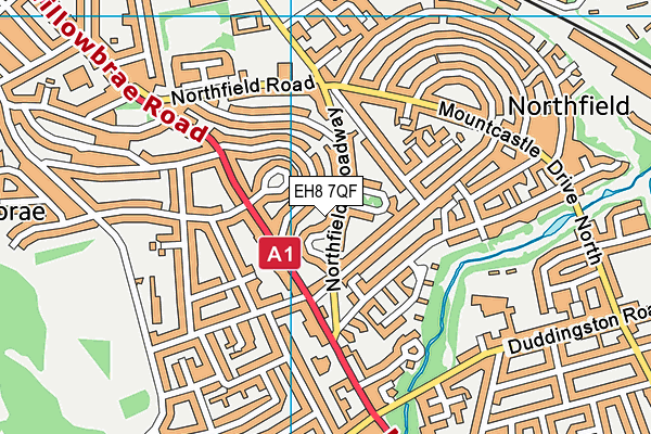 EH8 7QF map - OS VectorMap District (Ordnance Survey) EH8 7QF map - OS VectorMap District (Ordnance Survey)