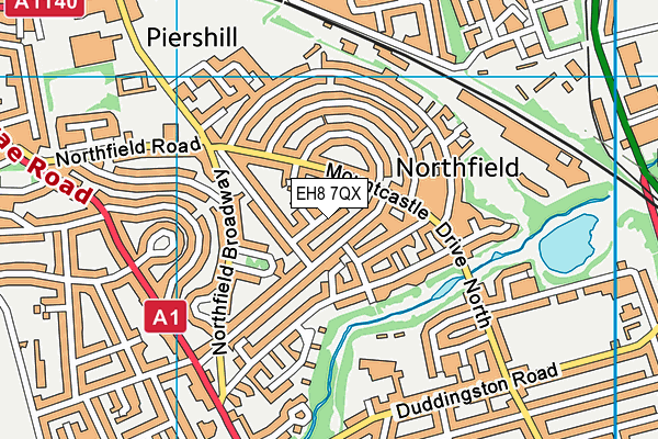 EH8 7QX map - OS VectorMap District (Ordnance Survey) EH8 7QX map - OS VectorMap District (Ordnance Survey)