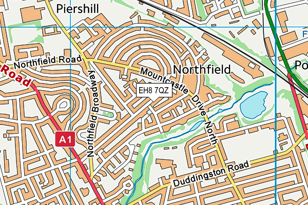 EH8 7QZ map - OS VectorMap District (Ordnance Survey) EH8 7QZ map - OS VectorMap District (Ordnance Survey)