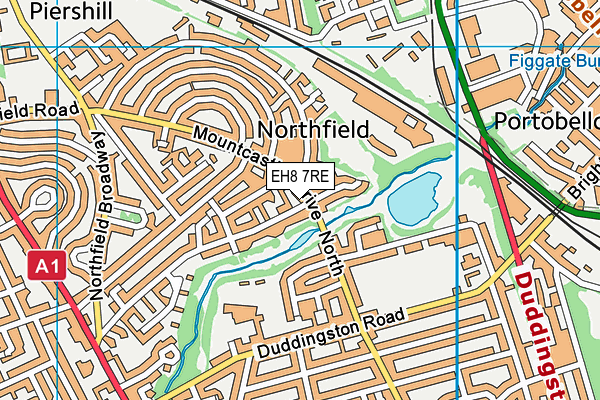 EH8 7RE map - OS VectorMap District (Ordnance Survey) EH8 7RE map - OS VectorMap District (Ordnance Survey)