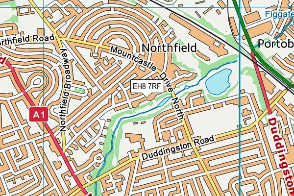EH8 7RF map - OS VectorMap District (Ordnance Survey) EH8 7RF map - OS VectorMap District (Ordnance Survey)