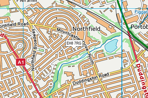 EH8 7RG map - OS VectorMap District (Ordnance Survey) EH8 7RG map - OS VectorMap District (Ordnance Survey)