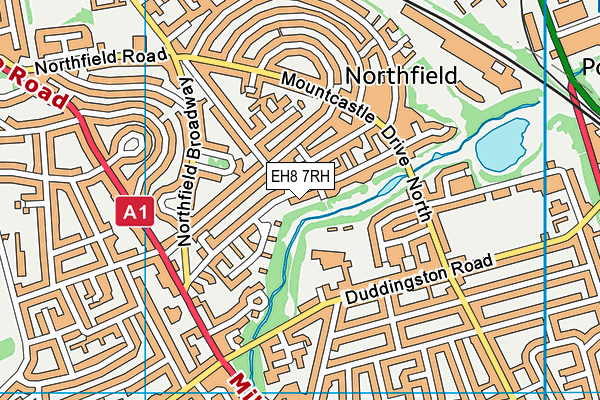 EH8 7RH map - OS VectorMap District (Ordnance Survey) EH8 7RH map - OS VectorMap District (Ordnance Survey)
