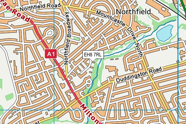 EH8 7RL map - OS VectorMap District (Ordnance Survey) EH8 7RL map - OS VectorMap District (Ordnance Survey)