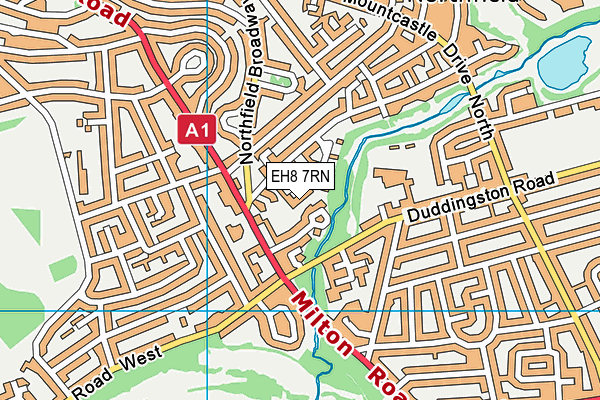 EH8 7RN map - OS VectorMap District (Ordnance Survey)