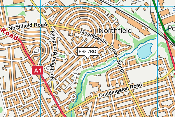 EH8 7RQ map - OS VectorMap District (Ordnance Survey) EH8 7RQ map - OS VectorMap District (Ordnance Survey)