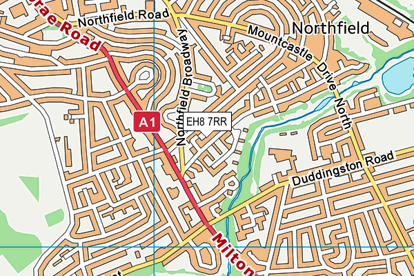 EH8 7RR map - OS VectorMap District (Ordnance Survey) EH8 7RR map - OS VectorMap District (Ordnance Survey)