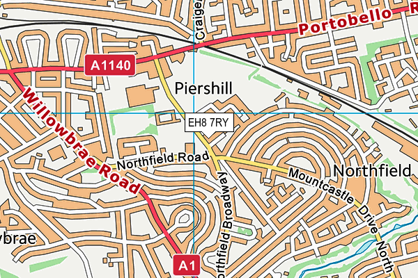 EH8 7RY map - OS VectorMap District (Ordnance Survey) EH8 7RY map - OS VectorMap District (Ordnance Survey)