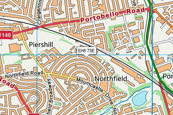 EH8 7SE map - OS VectorMap District (Ordnance Survey) EH8 7SE map - OS VectorMap District (Ordnance Survey)