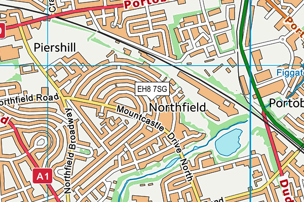 EH8 7SG map - OS VectorMap District (Ordnance Survey) EH8 7SG map - OS VectorMap District (Ordnance Survey)