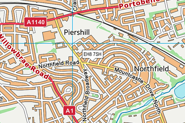 EH8 7SH map - OS VectorMap District (Ordnance Survey) EH8 7SH map - OS VectorMap District (Ordnance Survey)