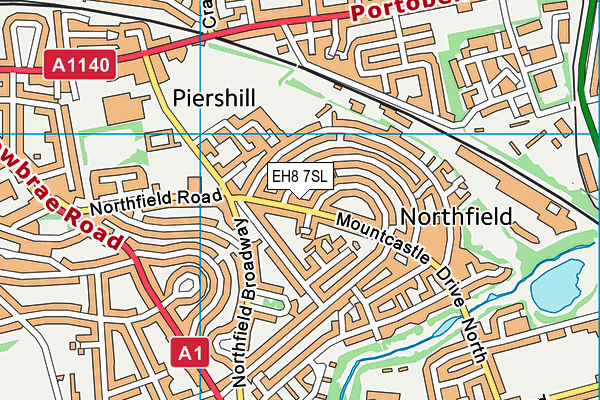 EH8 7SL map - OS VectorMap District (Ordnance Survey) EH8 7SL map - OS VectorMap District (Ordnance Survey)