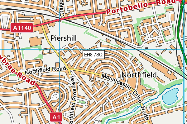 EH8 7SQ map - OS VectorMap District (Ordnance Survey) EH8 7SQ map - OS VectorMap District (Ordnance Survey)