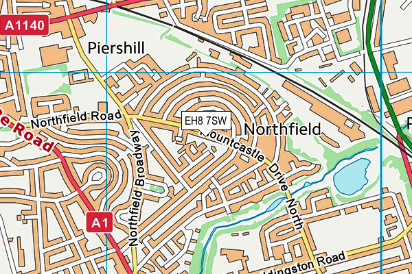 EH8 7SW map - OS VectorMap District (Ordnance Survey) EH8 7SW map - OS VectorMap District (Ordnance Survey)