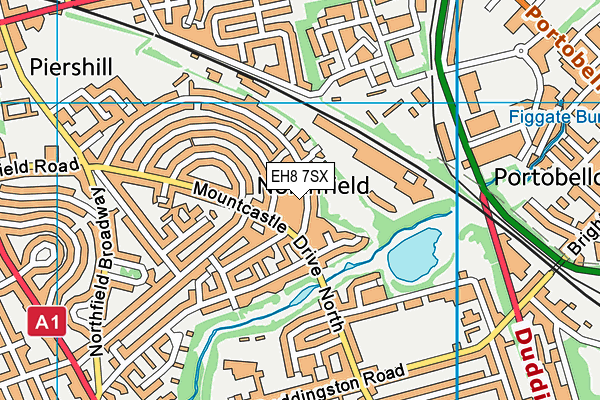 EH8 7SX map - OS VectorMap District (Ordnance Survey) EH8 7SX map - OS VectorMap District (Ordnance Survey)