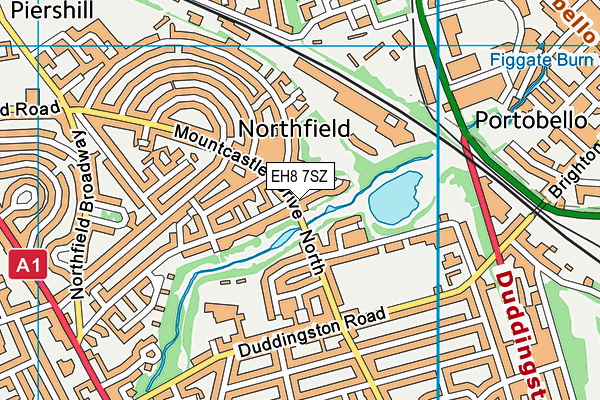 EH8 7SZ map - OS VectorMap District (Ordnance Survey) EH8 7SZ map - OS VectorMap District (Ordnance Survey)