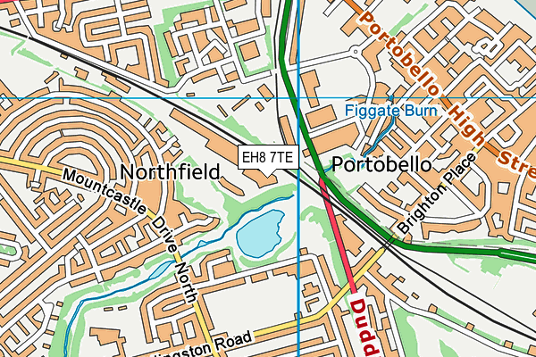 EH8 7TE map - OS VectorMap District (Ordnance Survey) EH8 7TE map - OS VectorMap District (Ordnance Survey)