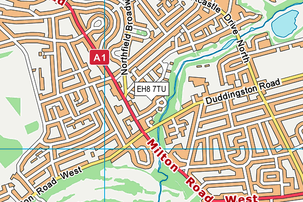 EH8 7TU map - OS VectorMap District (Ordnance Survey) EH8 7TU map - OS VectorMap District (Ordnance Survey)