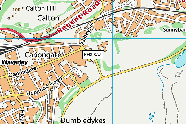 EH8 8AZ map - OS VectorMap District (Ordnance Survey) EH8 8AZ map - OS VectorMap District (Ordnance Survey)