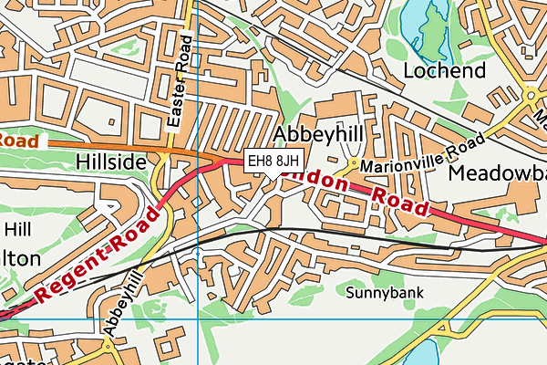 EH8 8JH map - OS VectorMap District (Ordnance Survey) EH8 8JH map - OS VectorMap District (Ordnance Survey)
