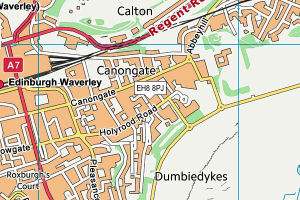 EH8 8PJ map - OS VectorMap District (Ordnance Survey) EH8 8PJ map - OS VectorMap District (Ordnance Survey)