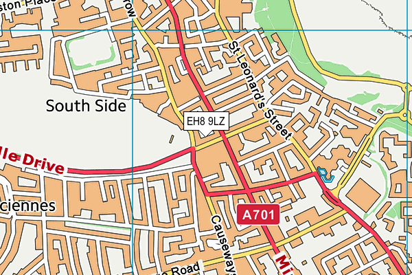 EH8 9LZ map - OS VectorMap District (Ordnance Survey) EH8 9LZ map - OS VectorMap District (Ordnance Survey)