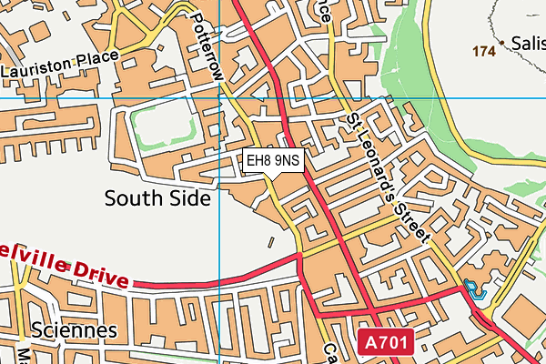EH8 9NS map - OS VectorMap District (Ordnance Survey) EH8 9NS map - OS VectorMap District (Ordnance Survey)