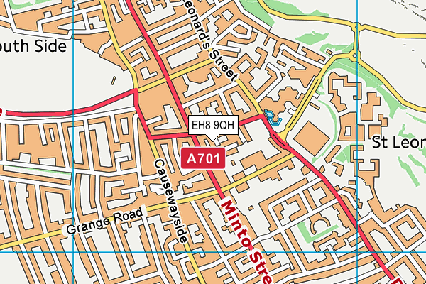 EH8 9QH map - OS VectorMap District (Ordnance Survey) EH8 9QH map - OS VectorMap District (Ordnance Survey)