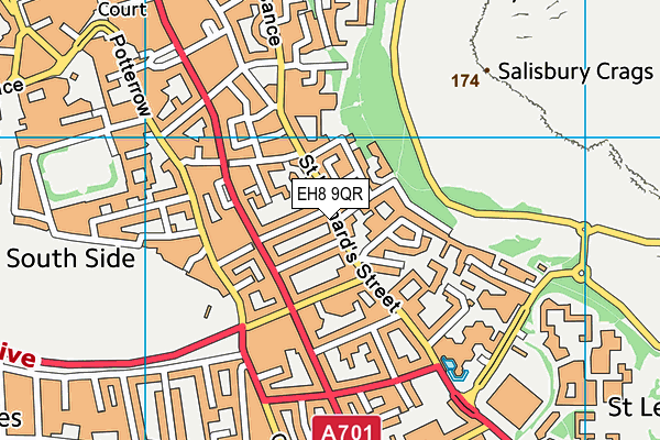 EH8 9QR map - OS VectorMap District (Ordnance Survey) EH8 9QR map - OS VectorMap District (Ordnance Survey)