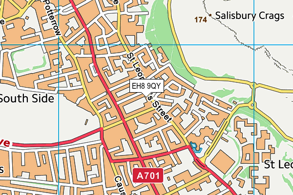 EH8 9QY map - OS VectorMap District (Ordnance Survey) EH8 9QY map - OS VectorMap District (Ordnance Survey)