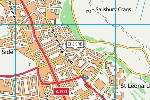 EH8 9RE map - OS VectorMap District (Ordnance Survey) EH8 9RE map - OS VectorMap District (Ordnance Survey)