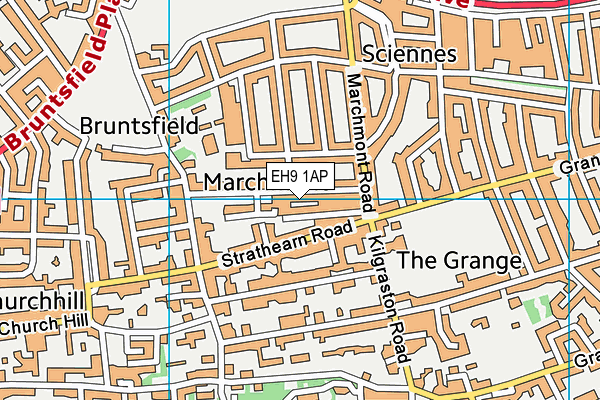 EH9 1AP map - OS VectorMap District (Ordnance Survey) EH9 1AP map - OS VectorMap District (Ordnance Survey)