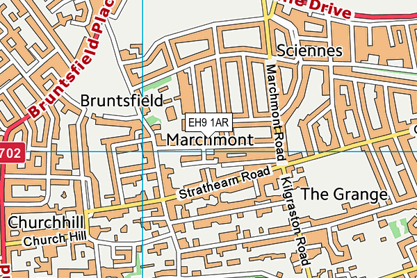 EH9 1AR map - OS VectorMap District (Ordnance Survey) EH9 1AR map - OS VectorMap District (Ordnance Survey)