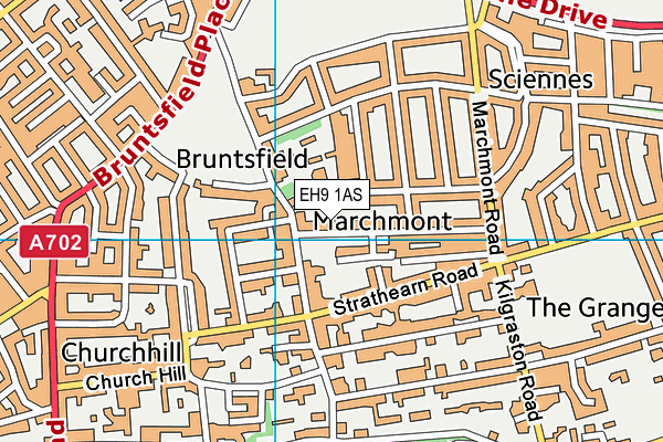 EH9 1AS map - OS VectorMap District (Ordnance Survey) EH9 1AS map - OS VectorMap District (Ordnance Survey)