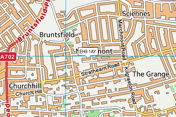 EH9 1AY map - OS VectorMap District (Ordnance Survey) EH9 1AY map - OS VectorMap District (Ordnance Survey)