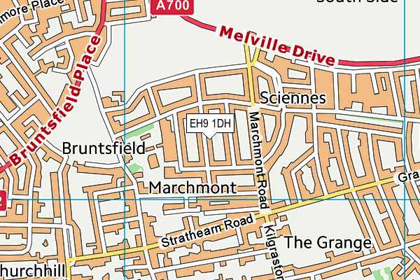 EH9 1DH map - OS VectorMap District (Ordnance Survey) EH9 1DH map - OS VectorMap District (Ordnance Survey)