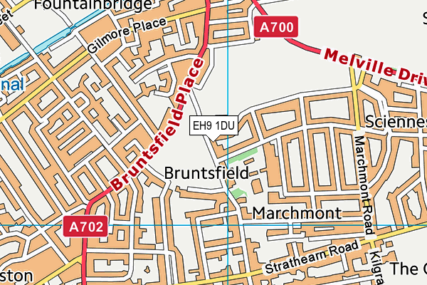 EH9 1DU map - OS VectorMap District (Ordnance Survey) EH9 1DU map - OS VectorMap District (Ordnance Survey)