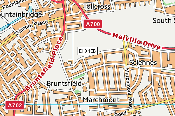 EH9 1EB map - OS VectorMap District (Ordnance Survey) EH9 1EB map - OS VectorMap District (Ordnance Survey)