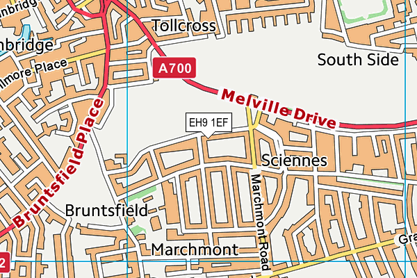 EH9 1EF map - OS VectorMap District (Ordnance Survey) EH9 1EF map - OS VectorMap District (Ordnance Survey)