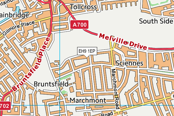 EH9 1EP map - OS VectorMap District (Ordnance Survey) EH9 1EP map - OS VectorMap District (Ordnance Survey)