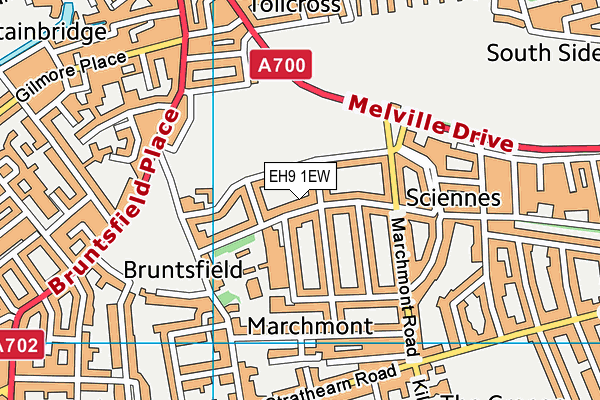 EH9 1EW map - OS VectorMap District (Ordnance Survey) EH9 1EW map - OS VectorMap District (Ordnance Survey)