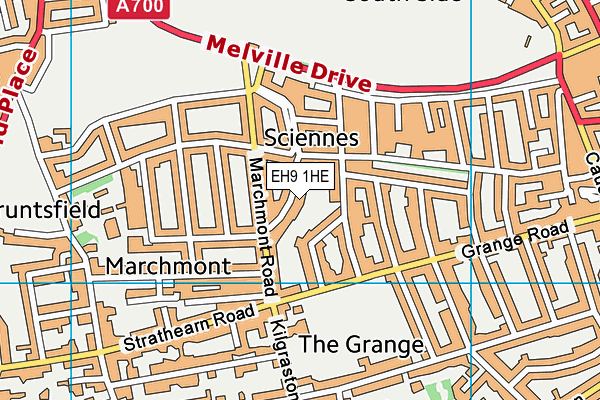 EH9 1HE map - OS VectorMap District (Ordnance Survey) EH9 1HE map - OS VectorMap District (Ordnance Survey)