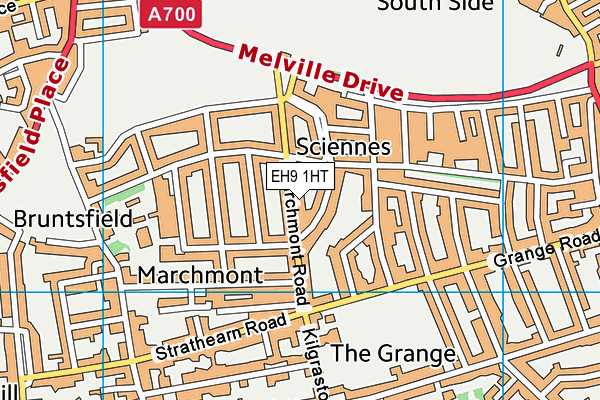 EH9 1HT map - OS VectorMap District (Ordnance Survey) EH9 1HT map - OS VectorMap District (Ordnance Survey)
