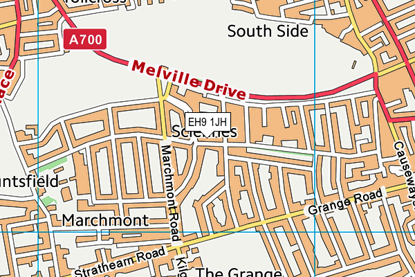 EH9 1JH map - OS VectorMap District (Ordnance Survey) EH9 1JH map - OS VectorMap District (Ordnance Survey)